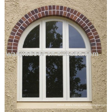 Arched fixed glass windows